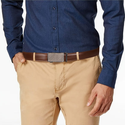 BuckleForm Ratchet Riemenset – Slimme Stijl in Echt Leer