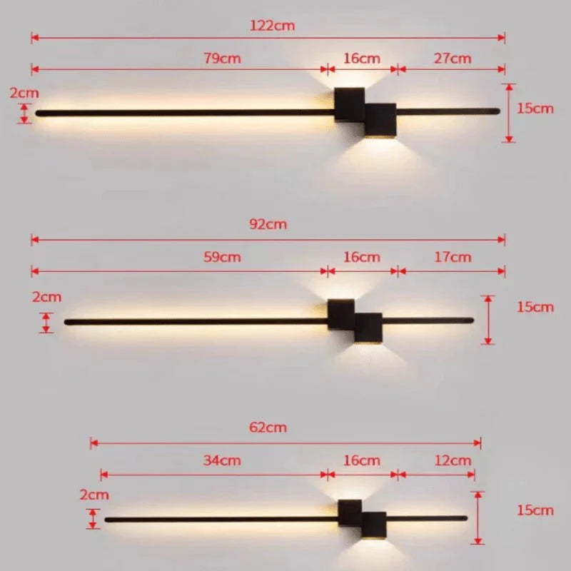 LED Wandlamp Met Minimalistisch Ontwerp En Indirecte Verlichting