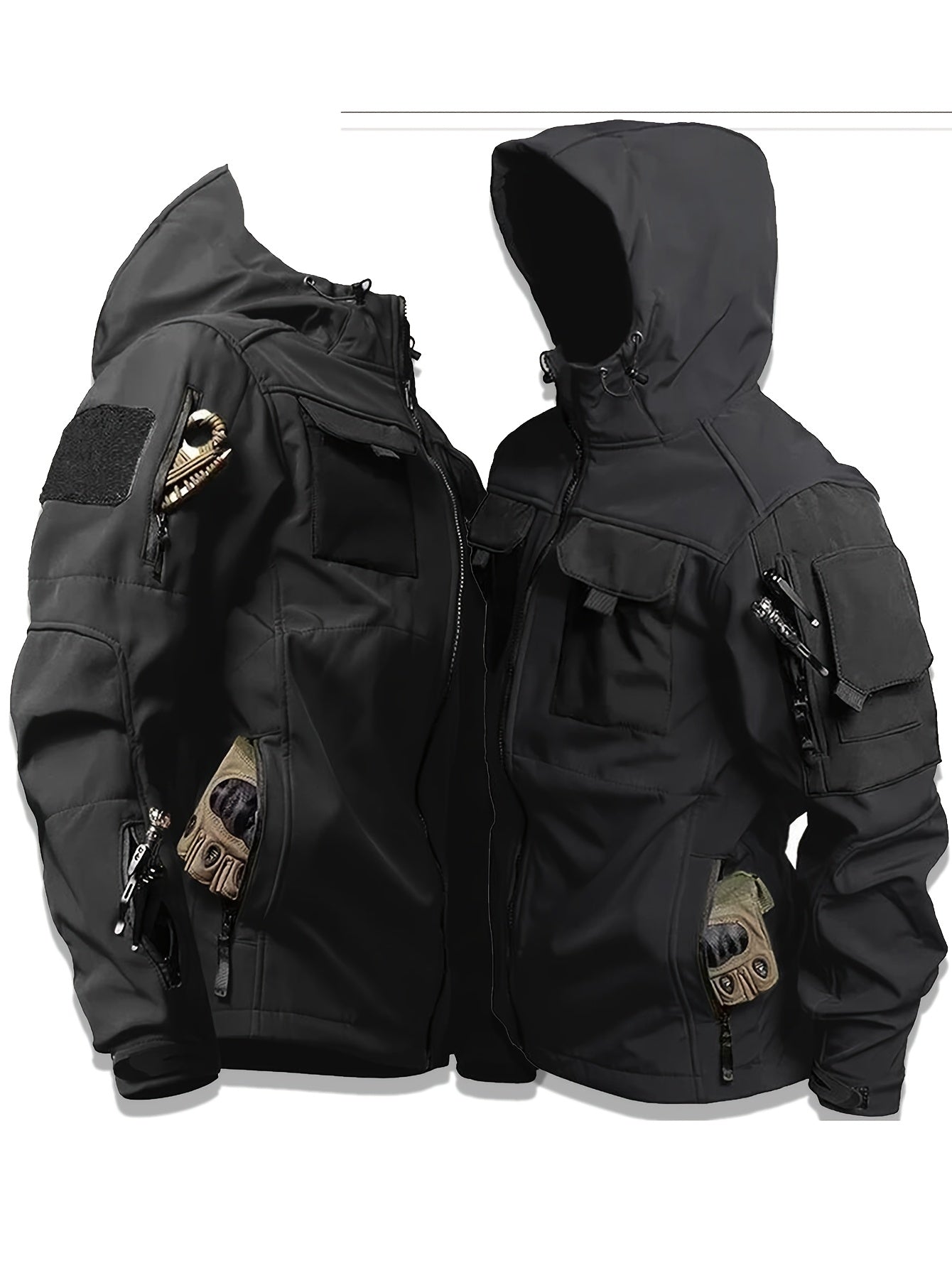 Heren Outdoor Jas met Capuchon voor Lente en Herfst