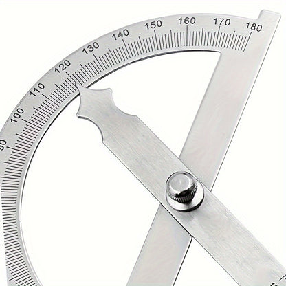 AnglePro Timmermanshoek – Roestvrijstalen Precisie Meetlint met Blauwe Accenten