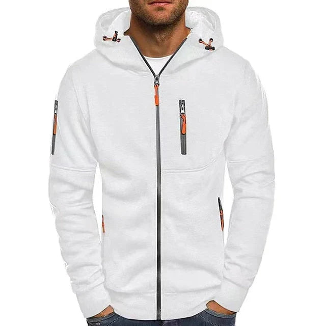 Comfortabele Heren Hoodie van Katoen en Polyester