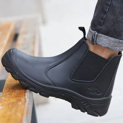 Heren Veiligheidsschoenen met Antislip Zool en Beschermende Neus