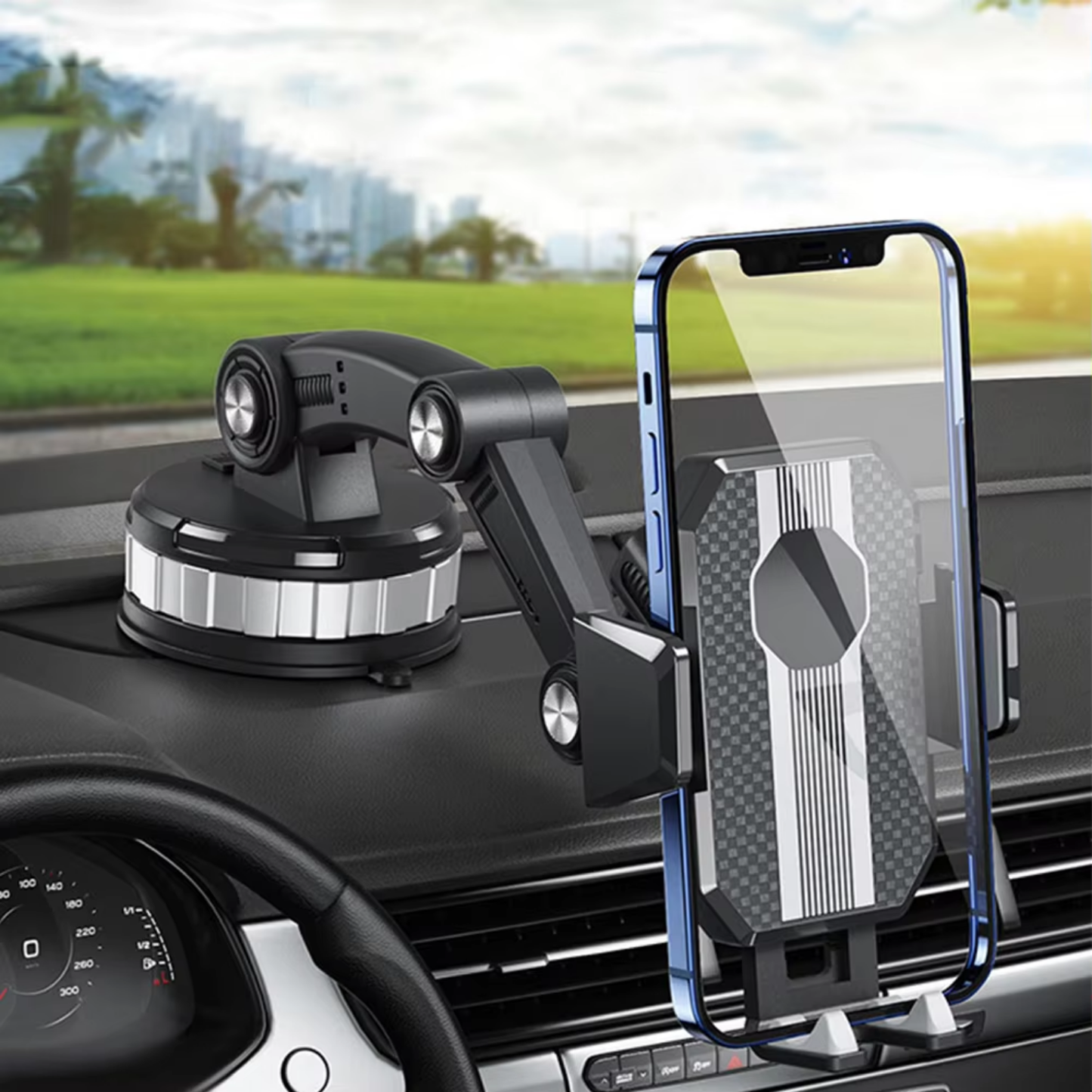 Auto Telefoonhouder met Sterke Zuignap en 360° Rotatie