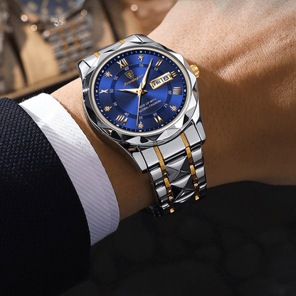 Herenhorloge Lichtgevend met Roestvrij Staal en Quartz Tijdmechanisme