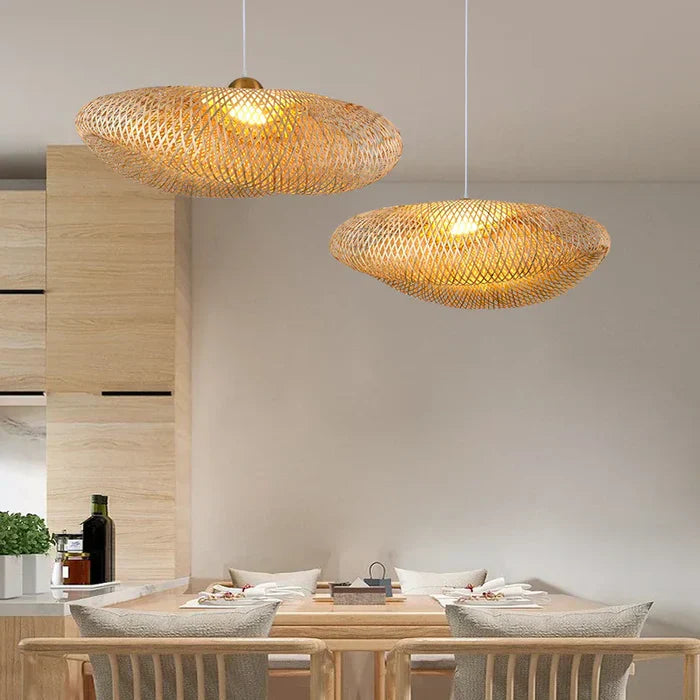 Handgemaakte Rotan Hanglamp Voor Natuurlijke Sfeer In Huis