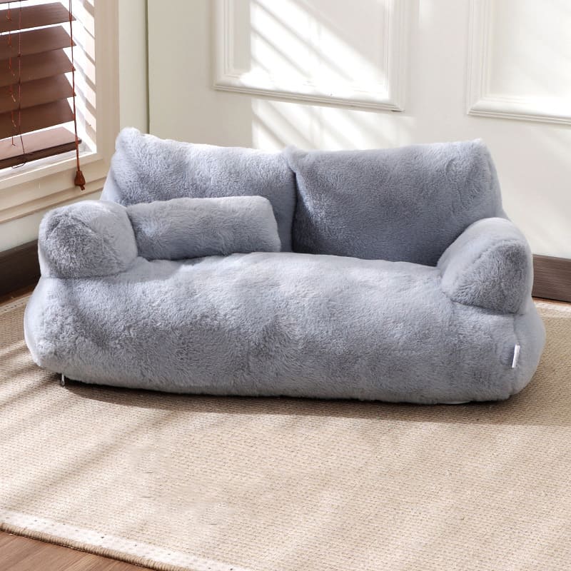 Kalmerende Huisdierensofa Met Opstaande Randen En Imitatiebont