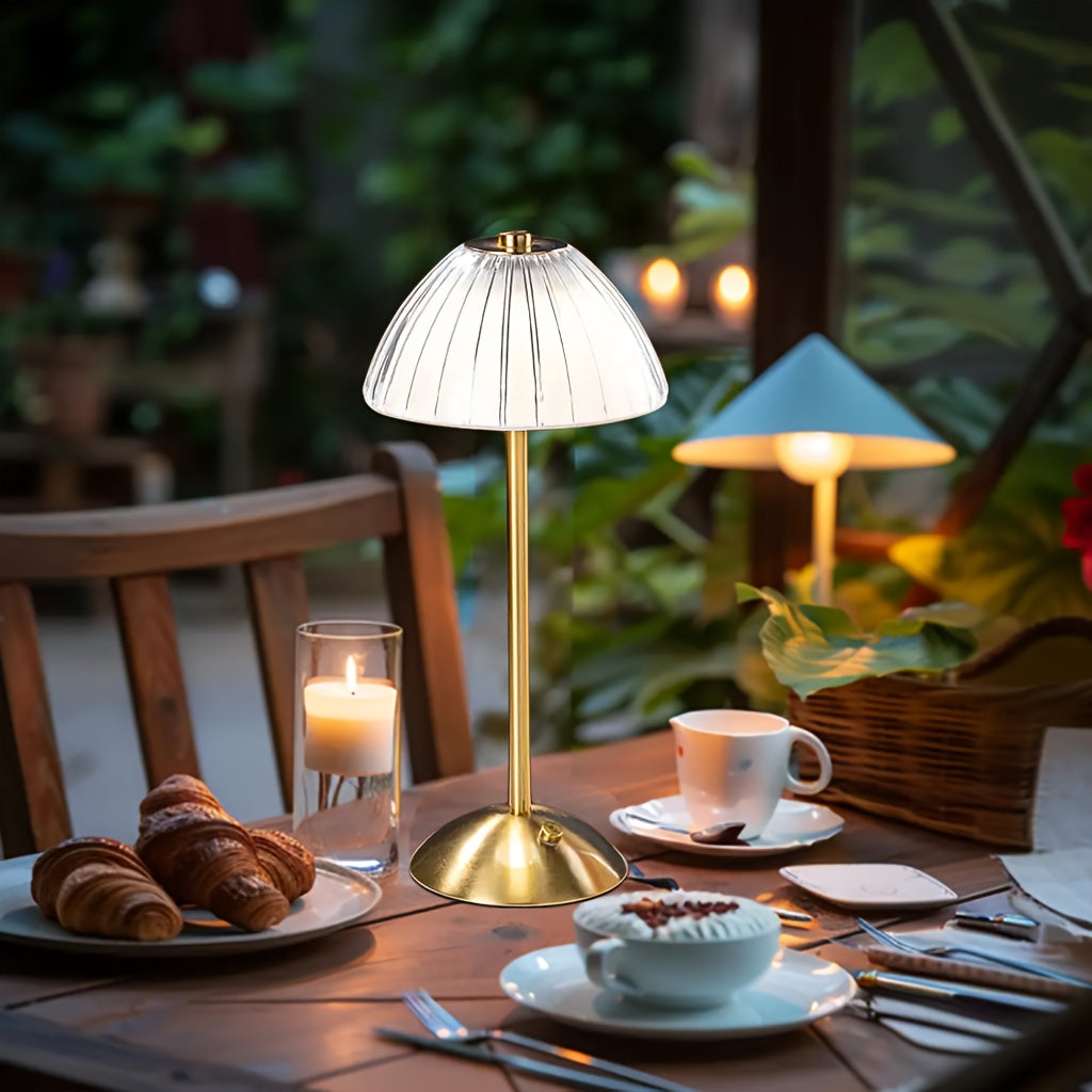 Dimbare Led Tafellamp Met Kristalvorm Voor Warme Elegante Binnenverlichting