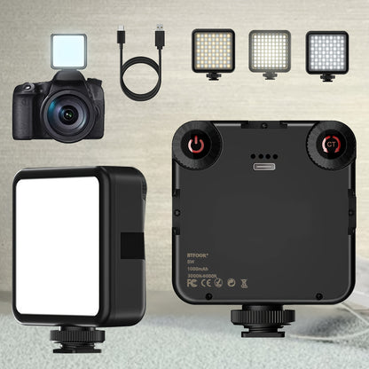 LED Draagbare Videolamp met Clip en Instelbare Tint