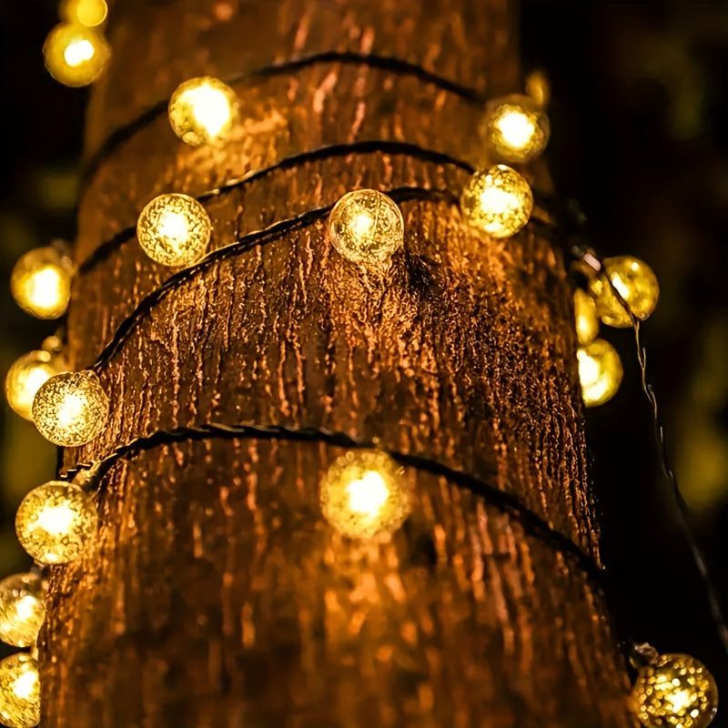 Zonne LED Bubbel- en Striplamp met 8 Lichtmodi voor Buiten