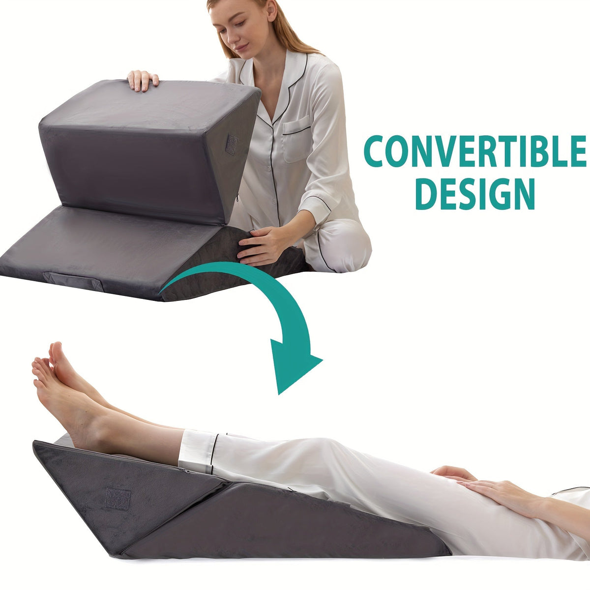 Verstelbaar Wigkussen Van Memory Foam Voor Comfortabele Ondersteuning