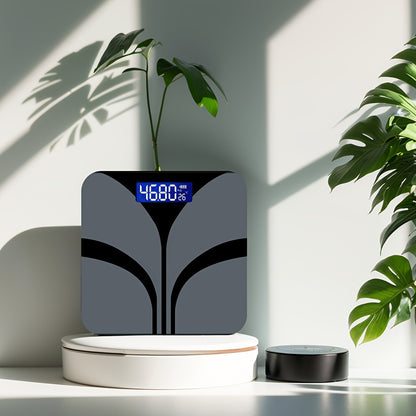 Digitale Badkamerweegschaal – Zwart met LCD-display, Gewicht, Temperatuur & Vetpercentage