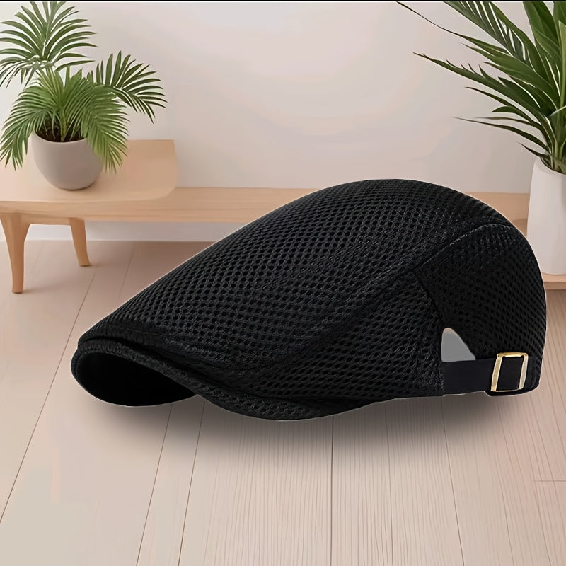 Modieuze Ademende Mesh Newsboy Cap