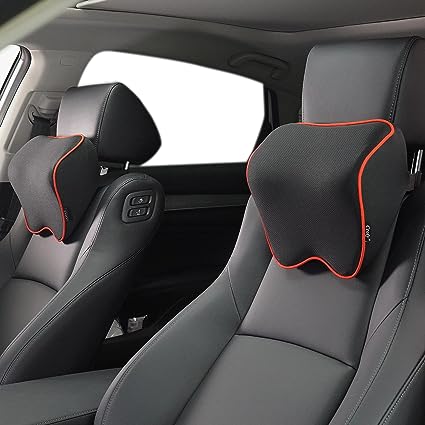 2 pack autonekkussen van memory foam met verstelbare band