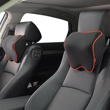 2 pack autonekkussen van memory foam met verstelbare band
