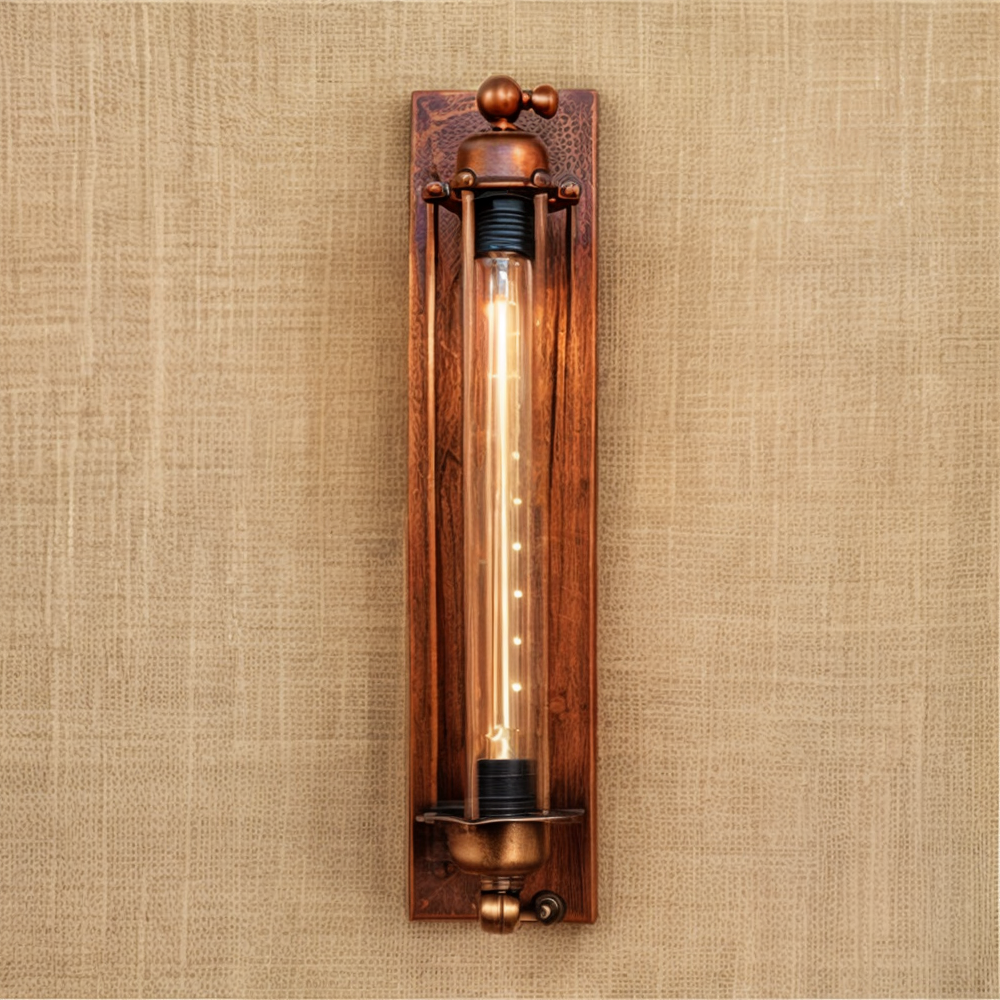 Vintage Wandlamp Met Stevige Constructie En Dagelijkse Sfeervolle Verlichting