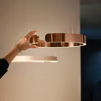 Moderne Ringvormige Hanglamp Met Geïntegreerde LED-Verlichting
