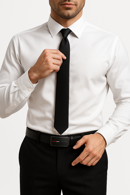 Luxe Leren Riem Met Automatische Gesp Voor Een Perfecte Pasvorm