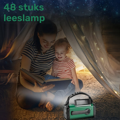Noodradio met Dynamo – 10000 mAh Accu en Zonne-energie