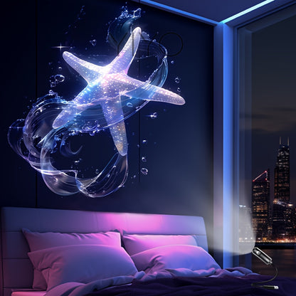 Creatieve USB‑Projector Nachtlamp met Dromerig Patroon