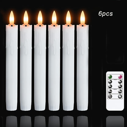 Flameless Kaarsenset – 6 Stuks met Timer & Realistisch Vlameffect