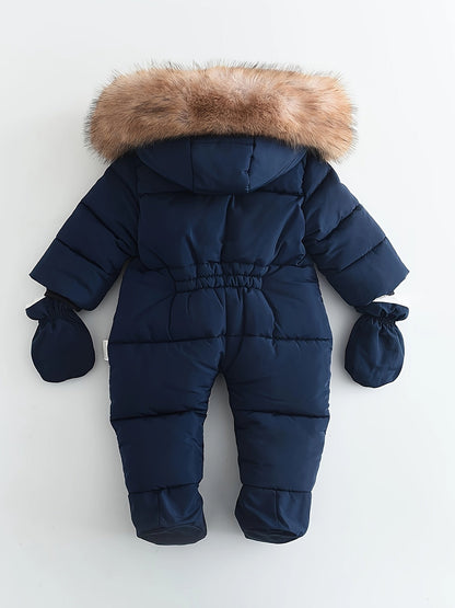 Baby Winteroverall Met Capuchon En Warme Voering