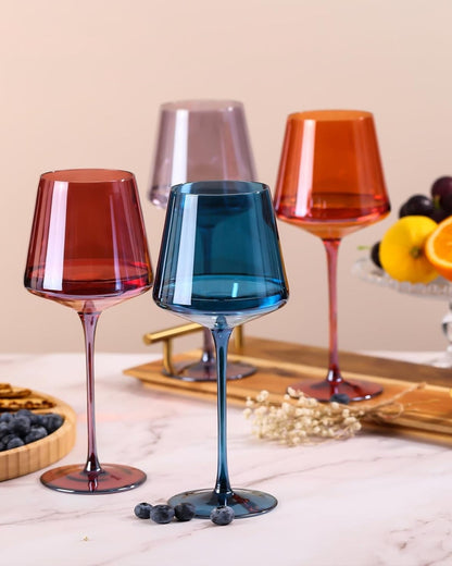 Glazenset Van 6 Handgevormde Drinkglazen