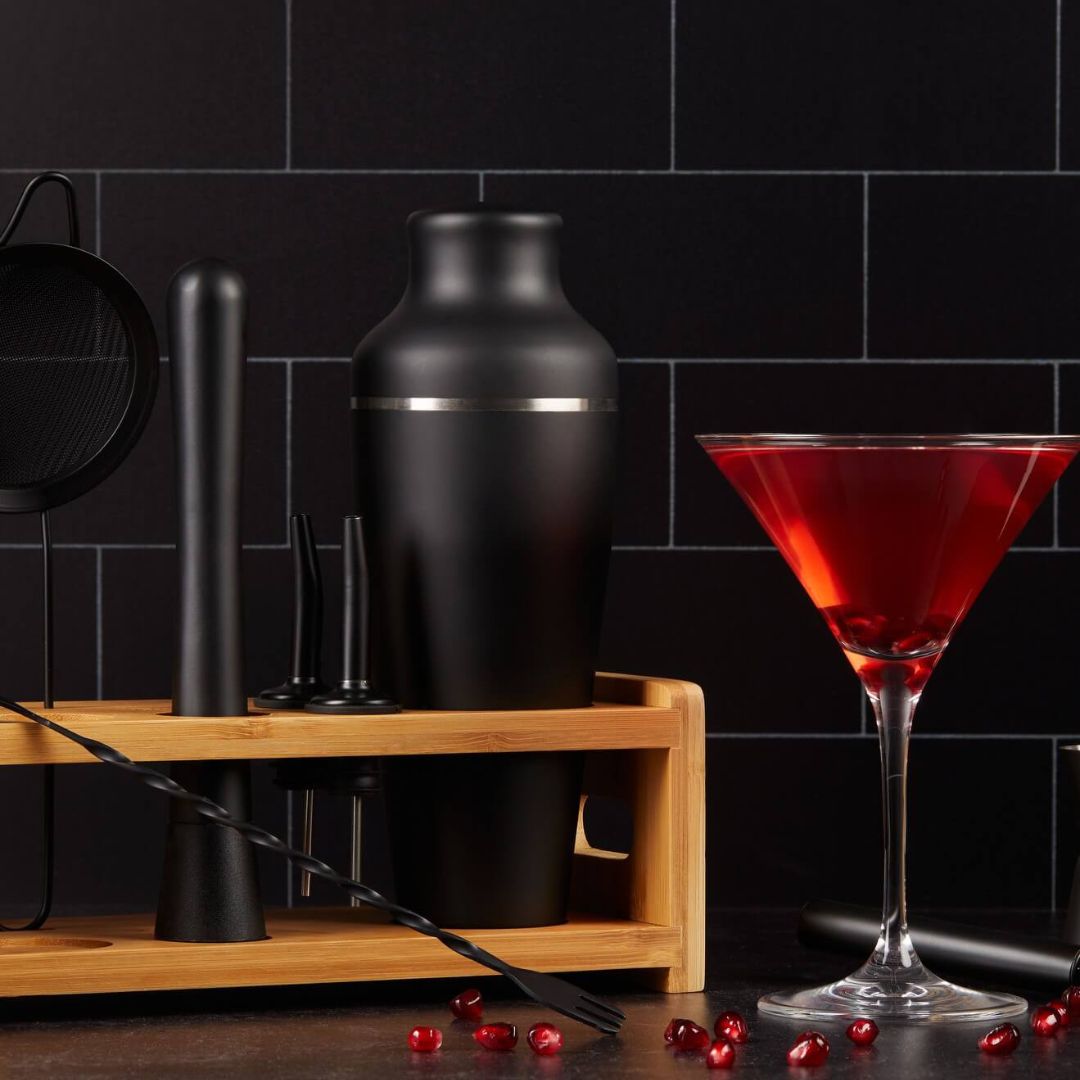 Complete RVS Cocktailset Met Professionele Baraccessoires Voor Thuisgebruik