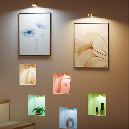 Draadloze LED Schilderijlamp Met Magnetische Bevestiging Voor Kunstwerken En Foto's