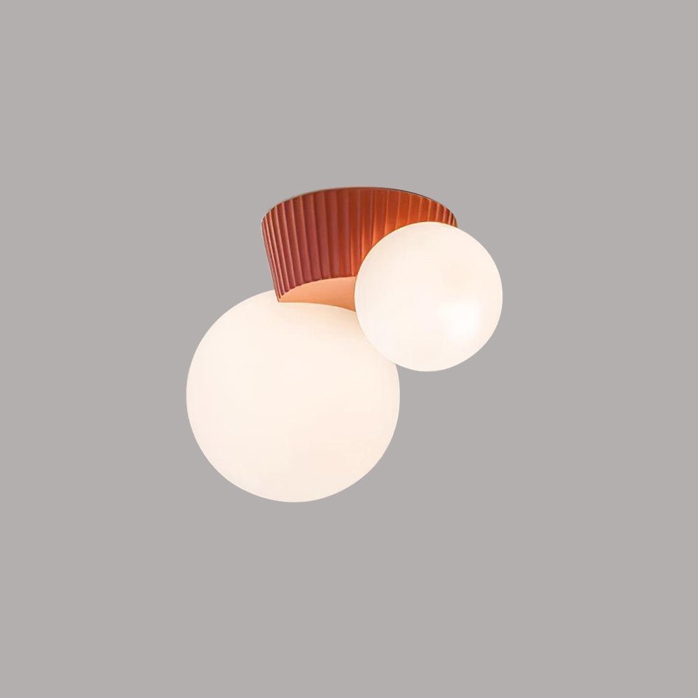 Speelse Plafondlamp Met Dubbele Lichtbollen En Zachte Verlichting