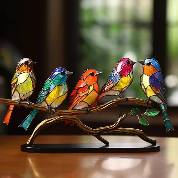 Decoratieve Glazen Vogelbeeldjes Voor Moderne En Luxe Interieurs