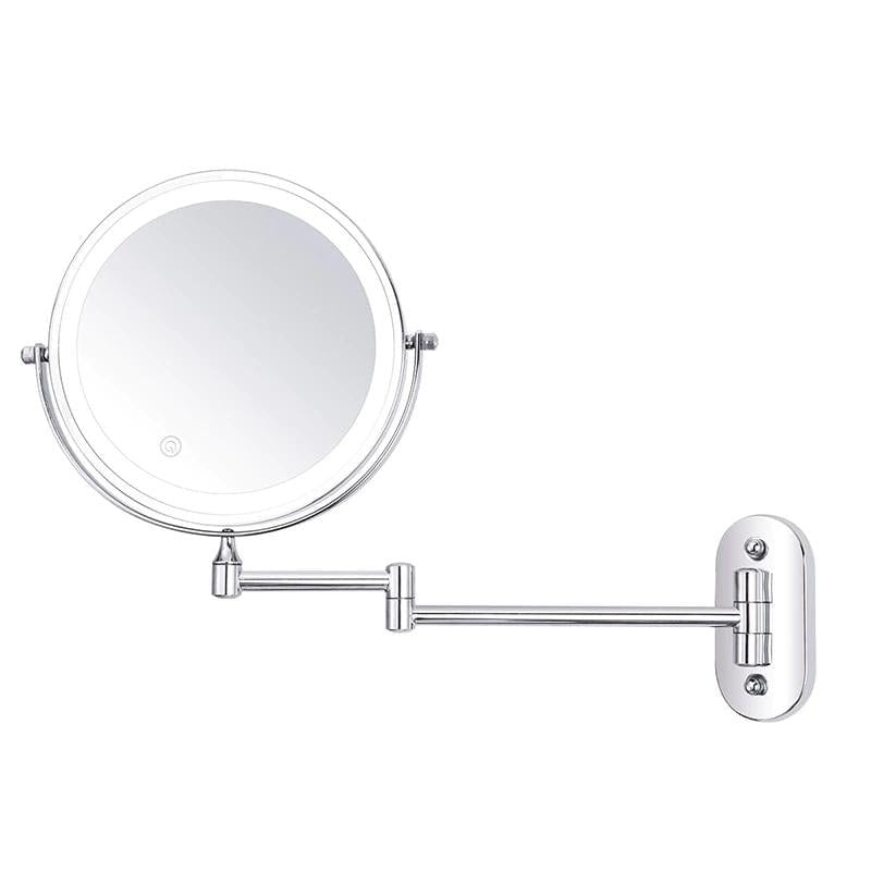Dubbelzijdige LED Make-up Spiegel met Vergroting en 360° Rotatie