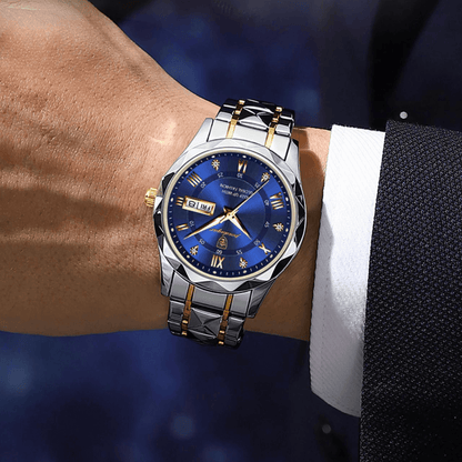 Herenhorloge Lichtgevend met Roestvrij Staal en Quartz Tijdmechanisme