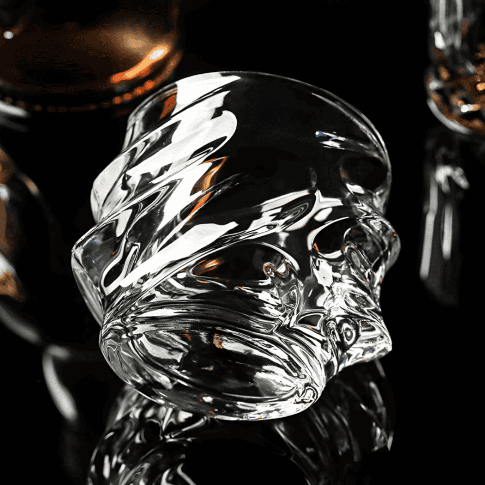 Kristallen Whiskyglas Met Geslepen Structuur Voor Sterke Dranken