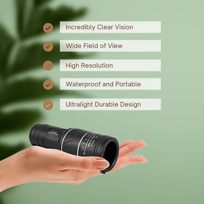 Compact Monokulair met Hoge‑Resolutie Optiek voor Outdoor‑Observatie