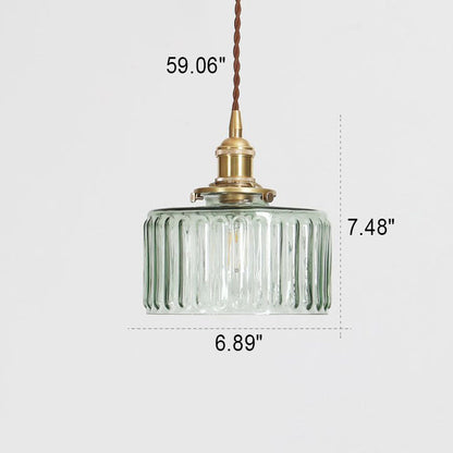 Japanse Hanglamp Met Ronde Glaskap En Warme LED Sfeerverlichting