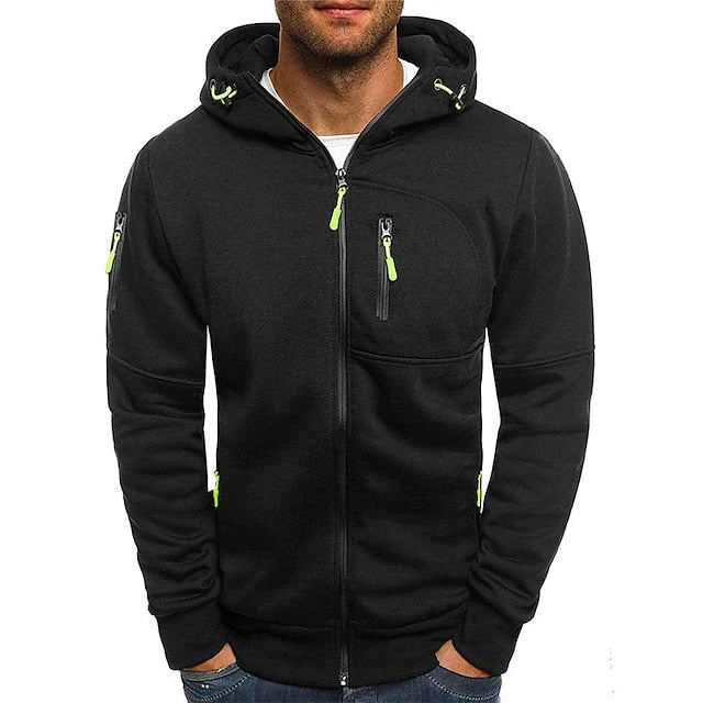 Comfortabele Heren Hoodie van Katoen en Polyester