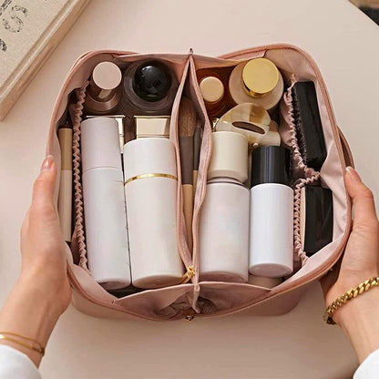 Luxe Beautycase van PU-Leer met Meerdere Opbergvakken