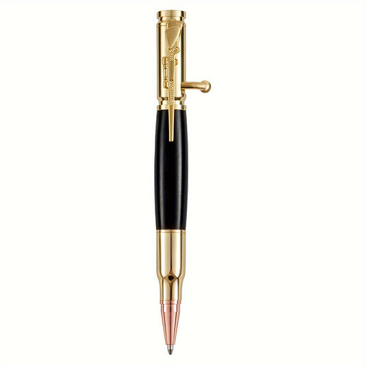 Multifunctionele balpen rood en zwart hout