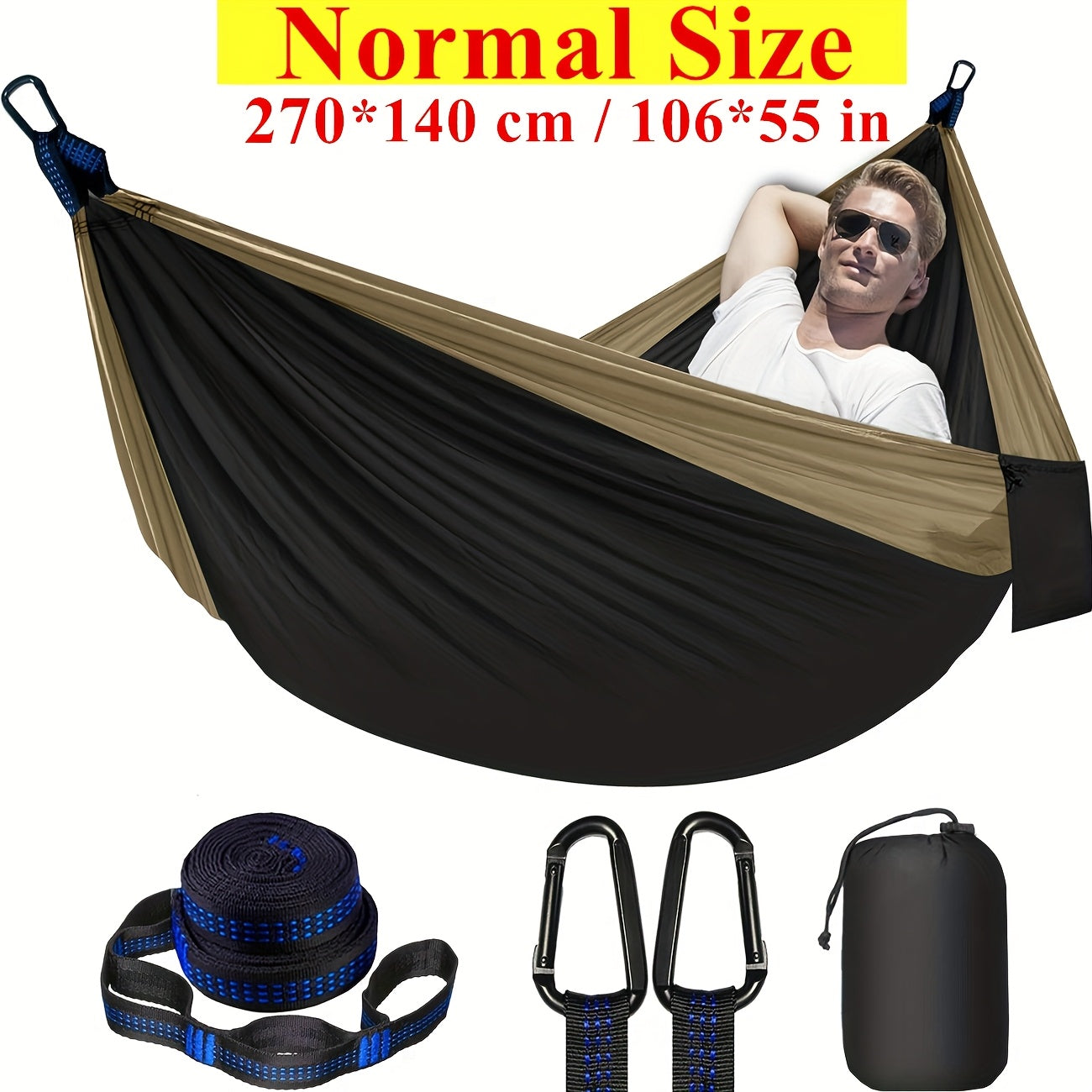 Dubbele Camping Hangmat – Extra Groot en Draagbaar