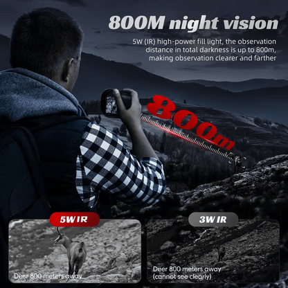 Nachtkijker met 10x Digitale Zoomcamera en Kompas
