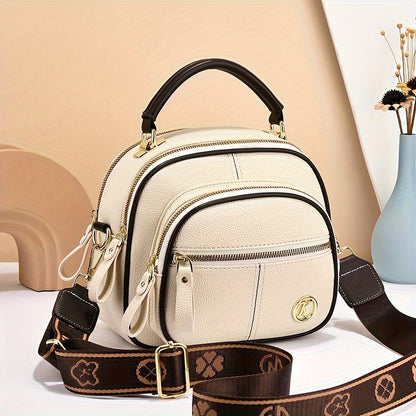 Artistieke Canvas Schoudertas – Compact Telefoontasje
