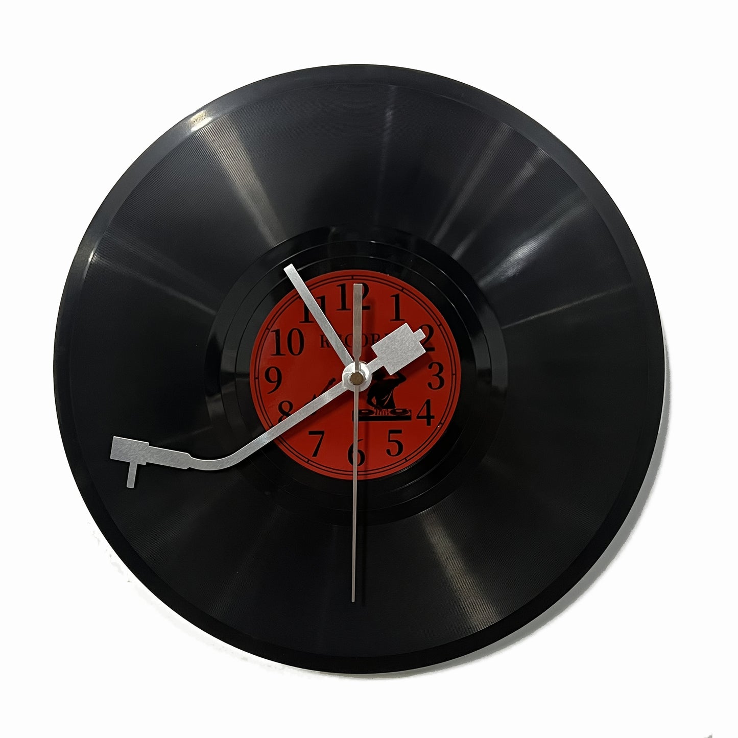 RedLabel Vinyl Wandklok – Retro Muziekdecoratie van Vintage LP