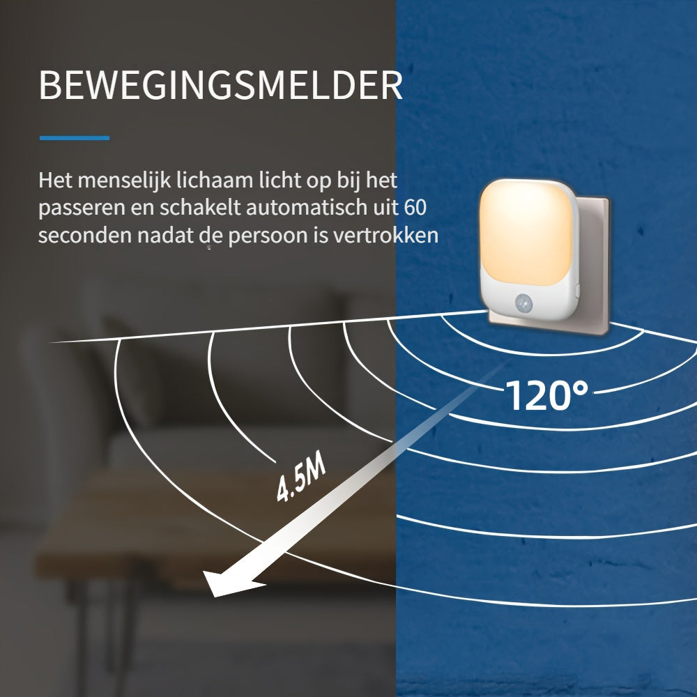 LED Nachtlampje met Bewegingssensor en Dimbare Helderheid