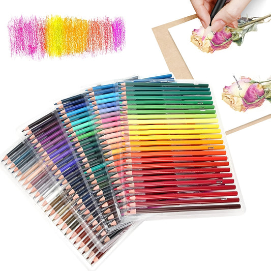Olie-gebaseerde kleurpotlodenset – 72/180/520 stuks met zachte kern voor professioneel en creatief gebruik