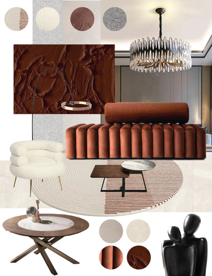 Abstracte Keramische Liefdessculptuur Voor Moderne En Tijdloze Woondecoratie
