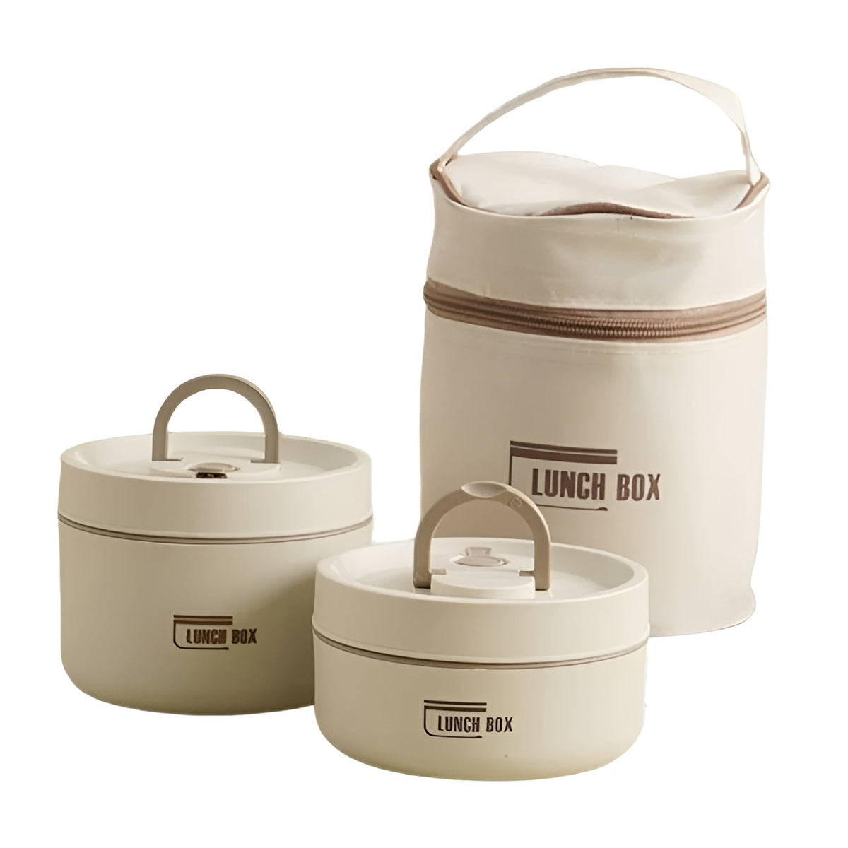Geïsoleerde Lunchbox Met Meerdere Compartimenten En Draagtas