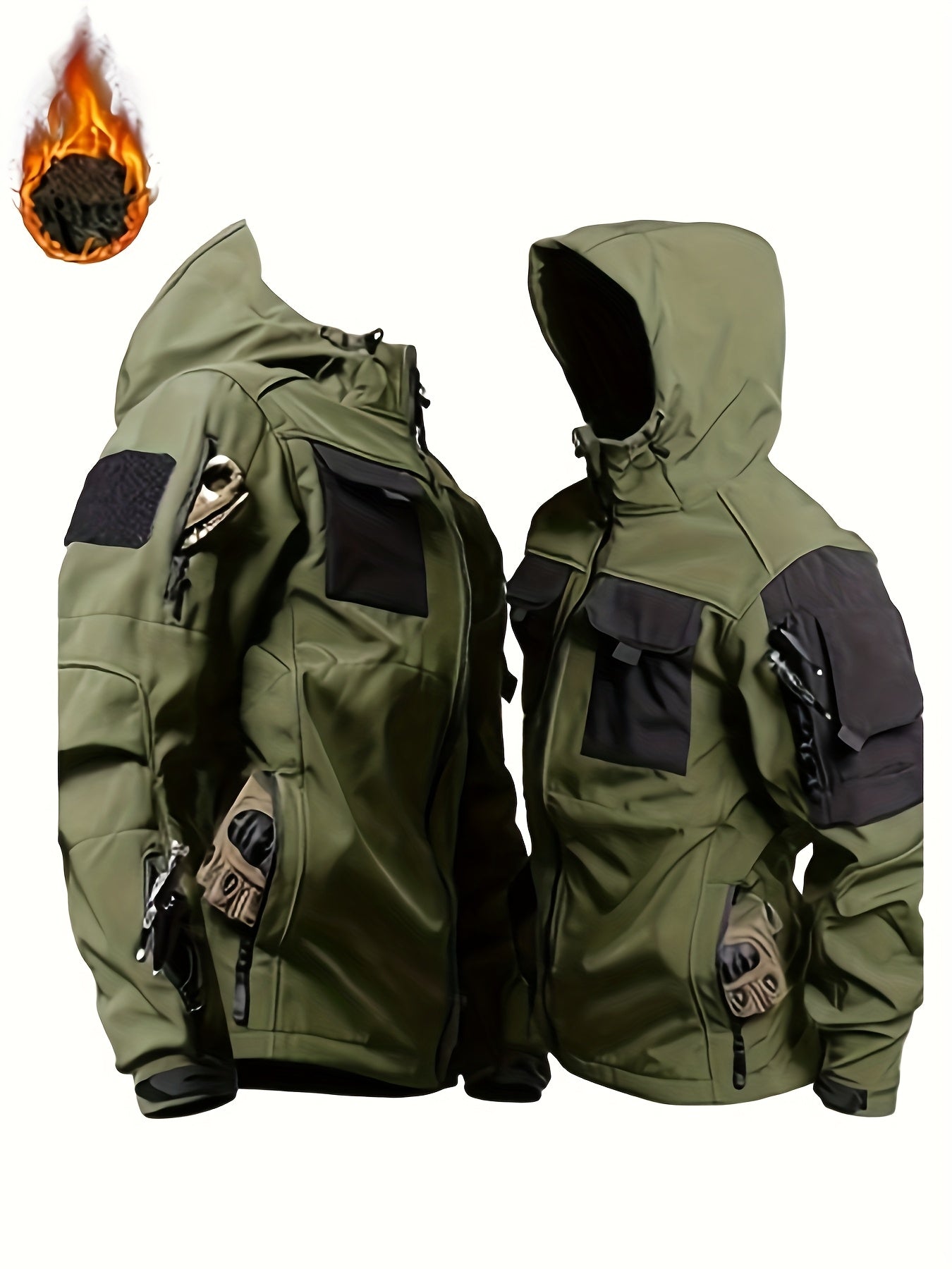 Heren Outdoor Jas met Capuchon voor Lente en Herfst