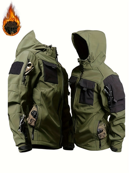 Heren Outdoor Jas met Capuchon voor Lente en Herfst
