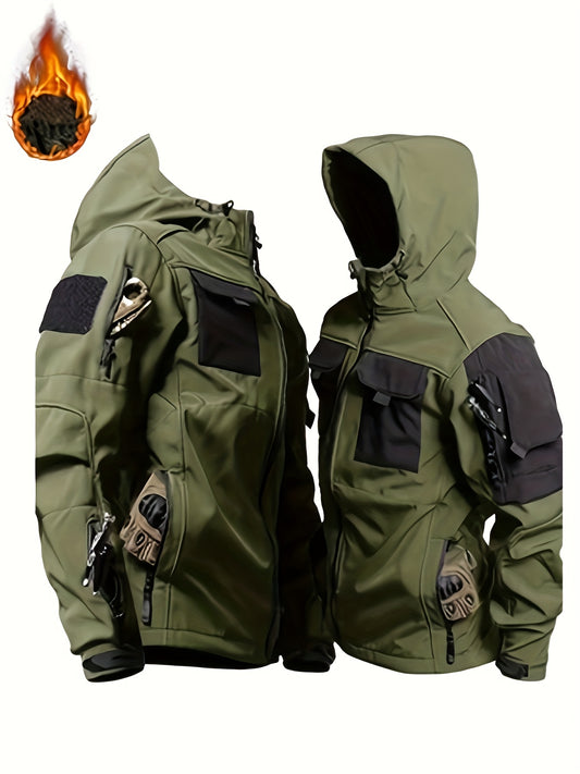 Heren Outdoor Jas met Capuchon voor Lente en Herfst