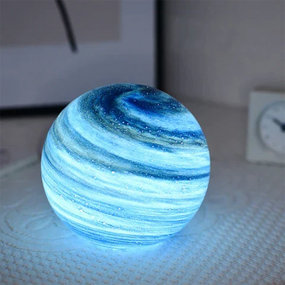 Ronde Tafellamp Met Swirlpatroon En Instelbare Lichtkleuren